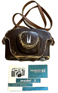 Mamiya 35 Metra 2 35mm Film Rangefinder Camera Leather Case Manual 2455859 #K3 - Picture 1 of 17