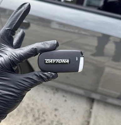 BLACK DODGE DAYTONA CHARGER CHALLENGER KEY FOB WITH LOGO(SHELL ONLY!!!) - Image 1 of 3