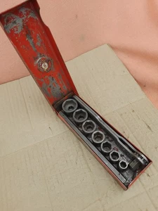 VINTAGE BRITOOL No 6 HEXAGON DRIVE WHITWORTH SOCKET SET - Picture 1 of 10