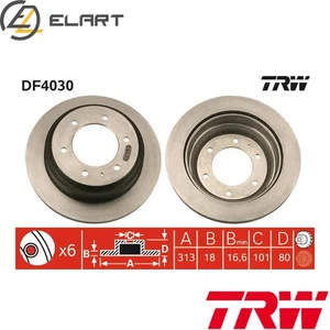 2x BRAKE DISC DF4030 FOR OPEL FRONTERA/Sport MONTEREY ISUZU TFR/TFS/Pickup 2.0L - Picture 1 of 18
