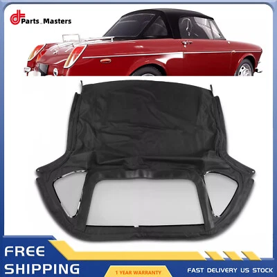 Convertible Soft Top for MG MGB 1971 1972-1980 Black w/ 3Pcs Plastic Windows Foto 1 de 4