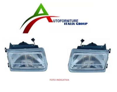 COPPIA PROIETTORI DX+SX PER OPEL CORSA 1990> PIAGGIO PORTER 2000> REG. MAN - Immagine 1 di 2