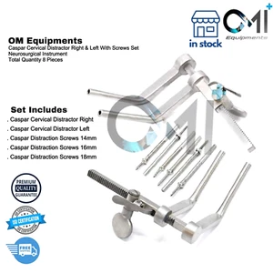 Caspar Cervical Distractor Right & Left With Screws Set Neurosurgical Instrument - Picture 1 of 5