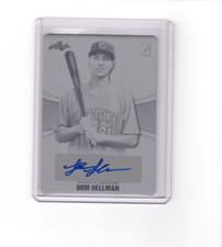 2021 Leaf Perfect Game Black Printing Plate Autographs Dom Hellman Auto 1/1