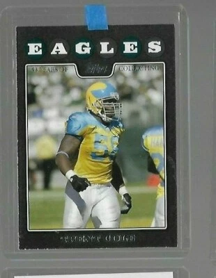 Tarjeta de fútbol americano Topps 2008 negra # 210 Trent Cole #D 09/53 Sp Eagles Foto 1 de 2