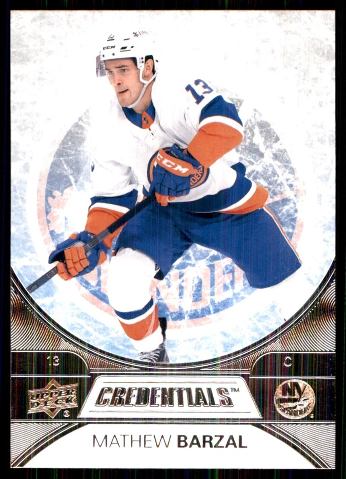 2021-22 Upper Deck Credentials Mathew Barzal #23 - Image 1 of 2