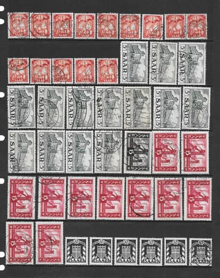 SAAR   STOCK LOT #4    VARIOUS MINT/USED ISSUES    1949 TO 1957 - Image 1 of 2