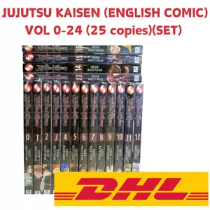 Manga Jujutsu Kaisen Inglés Vol. Juego completo de cómics 0-24 edición nueva envío gratuito - Imagen 1 de 6