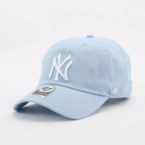 New York Yankees '47 Clean-Up Hat Soft Blue, Adjustable Baseball Cap MLB - Picture 1 of 5