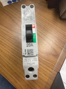 Interruptor de circuito GE TEYD1020B, 1 polo, 20 amperios, 277 VAC, nuevo para llevar, sin caja - Imagen 1 de 9