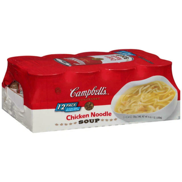 Campbell's Condensed Chicken Noodle Soup, 10.75 oz. - 12 Count