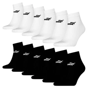 PUMA Unisex Quarter Kurzsocken Kurzschaft Elements Baumwoll-Mix weich | 6 Paar - Bild 1 von 9