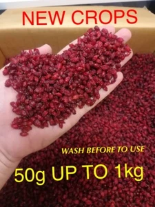 DRIED BARBERRIES 50g-1kg, ZERESHK POLO %100 NATURAL WILD زرشک پفکی 🌺 - Picture 1 of 1