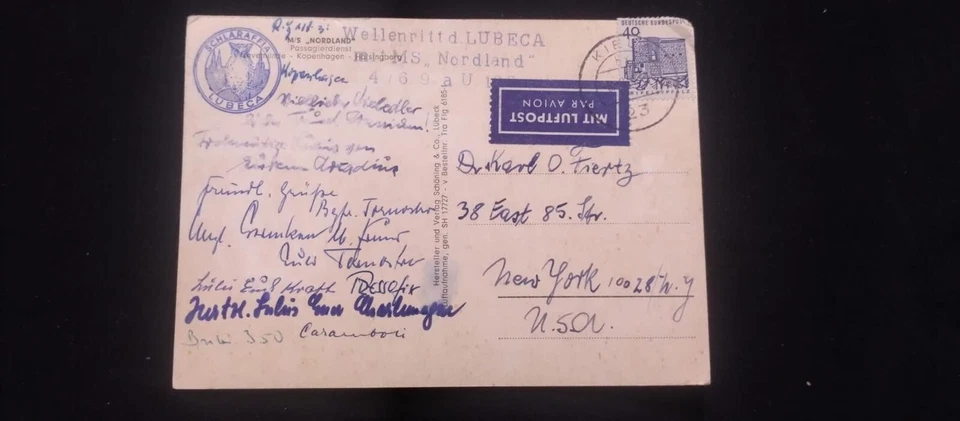 C) 1964. NORWAY AIRMAIL ENVELOPE SENT TO USA. XF - Image 1 of 1