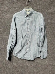 J Crew Mens Button Down Shirt Long Sleeve Slim Fit Chest Pocket Blue Size Small - Picture 1 of 8