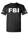 Fbi - Novelty Duty Costume - Unisex Cotton T-Shirt Tee Shirt