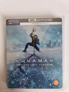 AQUAMAN AND THE LOST KINGDOM 4K UHD BLU-RAY STEELBOOK, DISPATCH SAME DAY - Picture 1 of 13