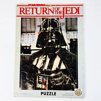De colección 1983 Star Wars El Retorno del Jedi Darth Vader Craft MasterPuzzle Sin Caja Foto 1 de 2