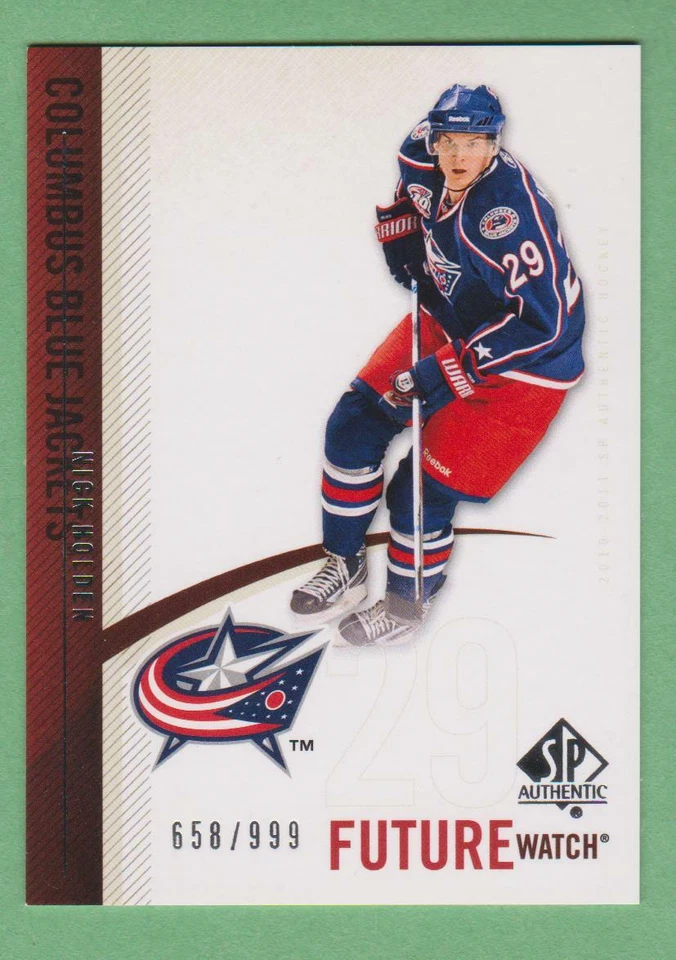 2010-11 SP Authentic Future Watch #219 Nick Holden 658  / 999 - Image 1 of 1