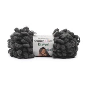Bernat Alize EZ Wool Loop Yarn 5.3 Oz Jumbo Chunky Flannel/Gray Lot 2 Skeins - Picture 1 of 5