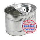Heavy Duty Metal Mop Bucket Galvanised Strong 15 Litre Capacity for Cleaning