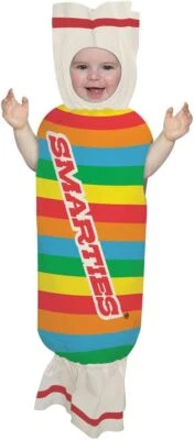 Smarties Candy Wrapper Cute Fancy Dress Up Halloween Newborn Baby Child Costume - Image 1 of 2