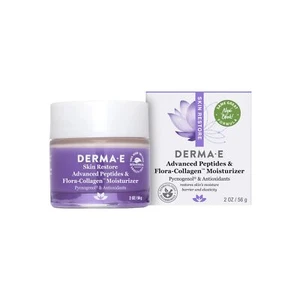 Derma E Advanced Peptides and Collagen Moisturizer Double Action Face Cream 2oz - Picture 1 of 6