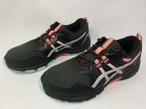 ASICS GEL VENTURE 8 WOMEN size 9 WIDE BLACK CORAL RUNNING WALKING SHOE SNEAKER - Picture 1 of 10