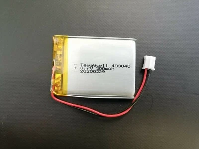 Lithium Polymer Lipo Akku Batterie 500mAh 3.7V Stecker  PH 2.0 - Bild 1 von 3