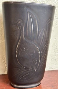Alumina Copenhagen Faience Solbjerg Brown Vase by Nils Thorsson 1935 #1712 - Picture 1 of 11