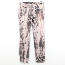 MAISON SCOTCH Röhre Röhrenhose Jeans  Batik W28 Rosa Grau 