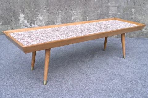 Mid Century Modern Marshall Studios Style Mosaic Tile Top Coffee Table Cover