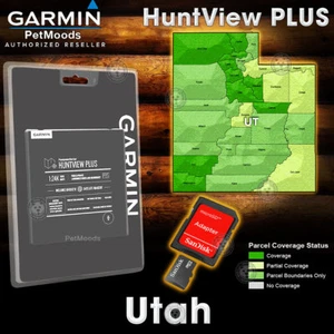 Garmin HuntView PLUS Map UTAH - MicroSD Birdseye Satellite Imagery 24K Hunt View - Picture 1 of 7