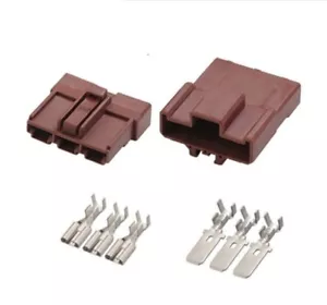 FOR SUMITOMO 7.8MM HD SERIES 6098-0208 3 PIN PLUG CONNECTOR MALE FEMALE - Picture 1 of 5