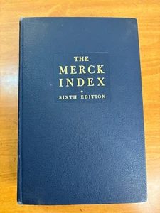 1952 The Merck Index 6th Edition - Hardcover - Chemistry Pharmacy Medical - Imagen 1 de 18