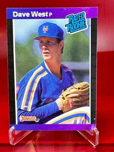 1989 Donruss DAVE WEST RATED ROOKIE #41 Card NM - Picture 1 of 2
