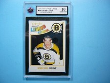 2010/11 O-PEE-CHEE NHL HOCKEY CARD #597 BOBBY ORR MARQUEE LEGEND KSA 10 GEM OPC