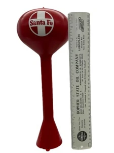 Lionel O Scale Santa Fe Blinking Light Water Tower Red W/ White 13 Inches Tall - Picture 1 of 7