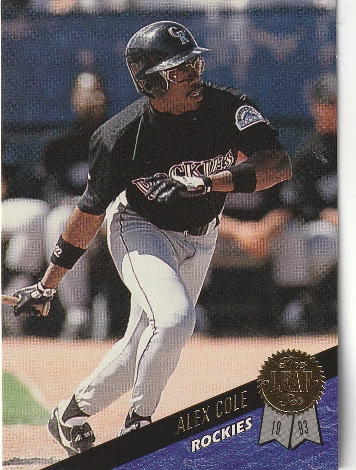 FREE SHIPPING-MINT-1993 Leaf #312 Alex Cole ROCKIES - Image 1 of 1