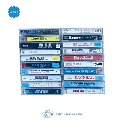 20 SEALED Country Cassette Tapes #6: Reba Dolly Glen Campbell George Jones - Image 1 of 3