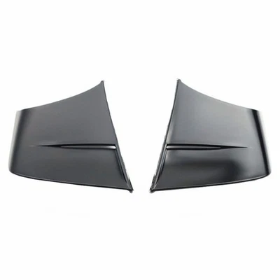 1 Pair Motorcycle Side Winglets Air Deflector Wing Kit Spoiler Glossy Black ABS - Image 1 of 4
