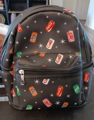 Coca-Cola Company Mini Backpack Black Excellent Condition - Image 1 of 4