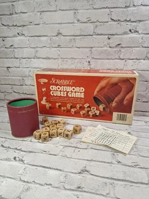 FOR PARTS Vintage Scrabble Crossword Cubes Game Dice Game No93 READ. - Image 1 of 4