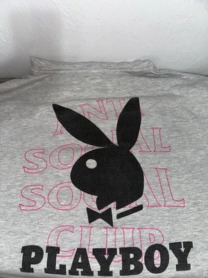 Anti Social Social Club Playboy Hoodie Size Large - Image 1 of 4