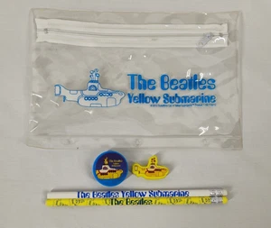 The Beatles Yellow Submarine Federmäppchen Set Bleistifte Anspitzer Werbeartikel Selten - Bild 1 von 14