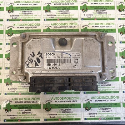Centralina Motore Peugeot 107 - 0261208704/89661-0H012  - Immagine 1 di 3