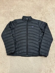 Patagonia Damen Daunen Pullover schwarz Gr. XL Full Zip Puffer Jacke Outdoor Wandern - Bild 1 von 6