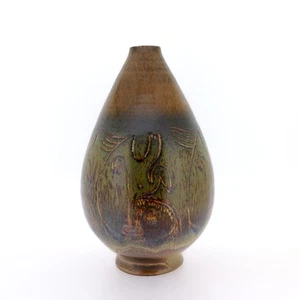 Edwin & Mary Scheier Modernist Art Pottery Stoneware Vase with Faces & Figures - Picture 1 of 12