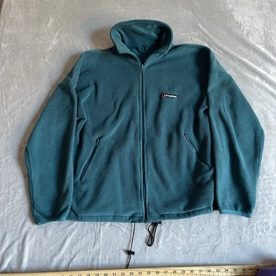 Berghaus Vintage Activity Polarltec Fleece Jacket Mens Large Green Full Zip - Image 1 of 4