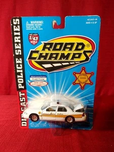 1997 Road Champs Illinois State Trooper Vehicle Box Bent/Ripped See Pics - Picture 1 of 7